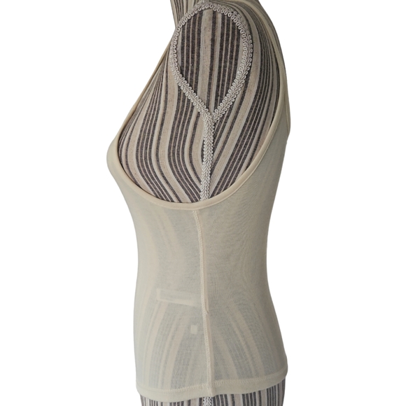 Free People Intimately Women Knit Yellow Spaghetti straps Tank Top/Cami Size S P - Picture 7 of 11